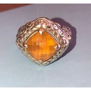 Samuel B Sterling ring citrine 6.5